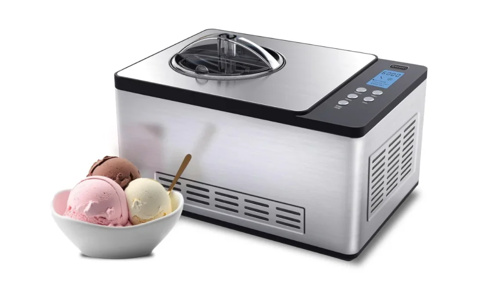 Whynter Ice Cream Maker Machine Automatic 2.1 Qt with Built-in Compressor, ICM-200LS