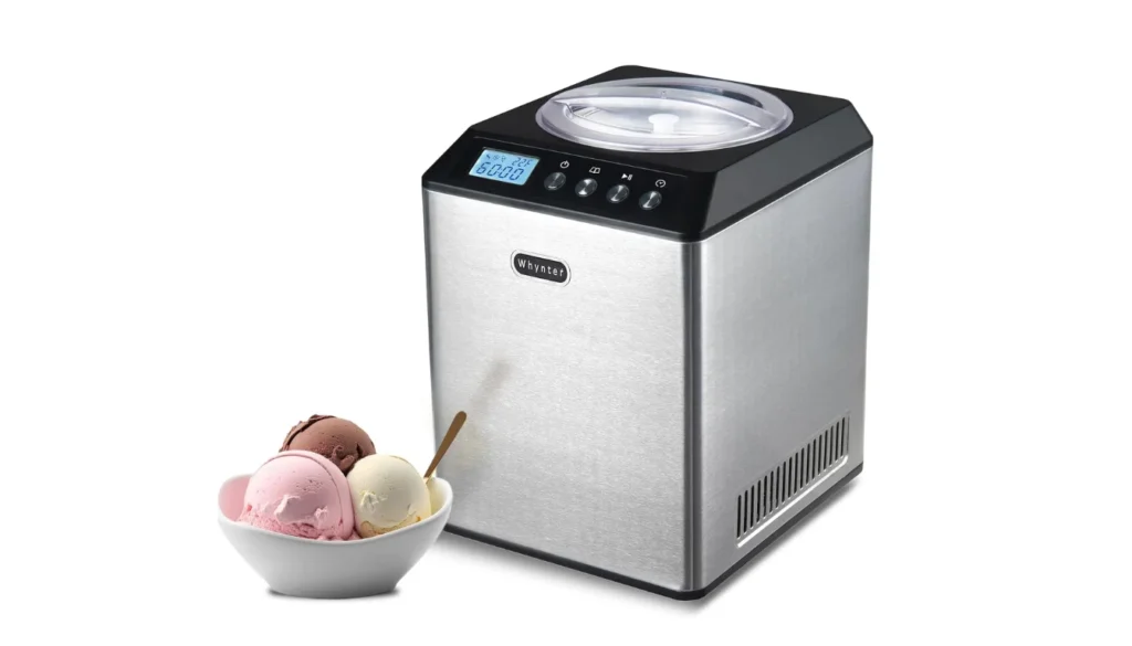 Whynter Ice Cream Maker Machine Automatic 2.1 Qt. Upright with Built-in Compressor