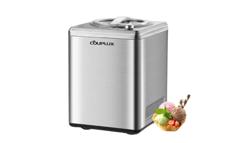 COUPLUX Ice Cream Maker with Compressor, 2.5L Capacity