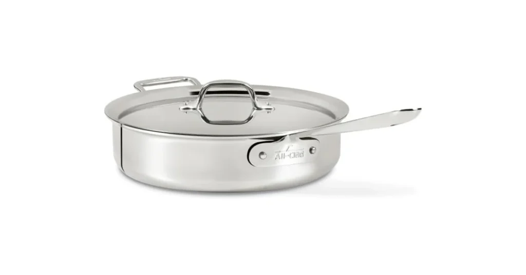 All-Clad D3 3-Ply Stainless Steel Sauté Pan, 4 Quart