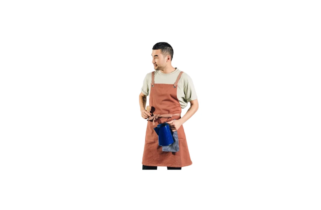 Caldo Crossback Apron – Terracotta